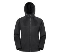 Mountain Warehouse Nevis Full Zip Womens Fleece Jacket - Lightweight, Compact & Breathable Coat with Pockets - For Spring Summer Walking &Travelling Jet Black Women's Size 16