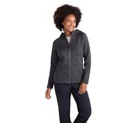 Mountain Warehouse Nevis Full Zip Womens Fleece Jacket - Lightweight, Compact & Breathable Coat with Pockets - For Spring Summer Walking &Travelling Dark Grey Women's Size 20