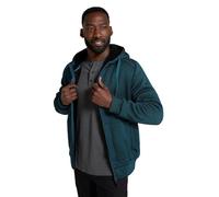 Mountain Warehouse Nevis Mens Fur Lined Hoodie - Soft Fleece Top, Warm, Comfortable, Adjustable Hood & Front Pockets Zip Up Hood - For Winter Walking & Jogging Indigo 3XL