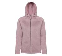 Mountain Warehouse 'Nevis Womens Fleece Jacket with Pockets Full Zip Base Layer Dusty Pink - Size 18 UK
