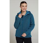 Mountain Warehouse Nevis Womens Fur Lined Hoodie - Teal - Teal - Size: 8