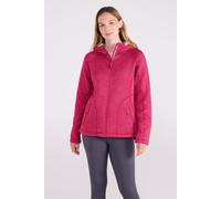 Mountain Warehouse Nevis Womens Fur Lined Hoodie - Bright Pink - Bright Pink - Size: 12