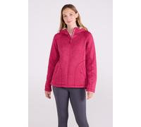 Mountain Warehouse Womens Nevis Fur Hoodie - Soft, Warm, Chin Guard & Fleece Lining with Adjustable Hood & Pockets- Ideal For Winter Bright Pink (Fur Lined) Women's Size 12