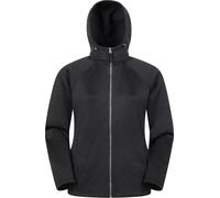 Mountain Warehouse Nevis Full Zip Womens Fleece Jacket - Lightweight, Compact & Breathable Coat with Pockets - For Spring Summer Walking &Travelling Jet Black Women's Size 12