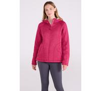 Mountain Warehouse Womens Nevis Fur Hoodie - Soft, Warm, Chin Guard & Fleece Lining with Adjustable Hood & Pockets- Ideal For Winter Bright Pink (Fur Lined) Women's Size 12