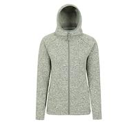Mountain Warehouse Nevis Womens Longline Fleece Jacket - Warm & Cosy Anti-pill Sweatshirt with Full-zip & Fleece Lining - Best for Spring Summer, Camping, Hiking & Outdoors Light Khaki Women's Size 14