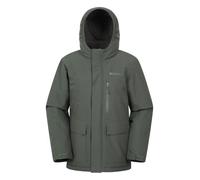 Mountain Warehouse Noah Kids Borg Lined Puffer Jacket | Boys & Girls Waterproof Sherpa Lined Coat, Dry & Comfy Taped Seams & Adjustable Cuffs for Tailored Fit, For Wet Weather