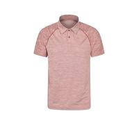 Mountain Warehouse Nova Mens IsoCool Polo - Comfortable & Lightweight, Breathable Top, Moisture Wicking, Quick Dying Tee Shirt - Spring, Summer, Outdoors, Travelling Rust 2XL