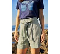 Mountain Warehouse Oatley Womens Linen Blend Shorts - Green - Green - Size: 8