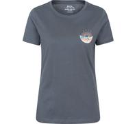 Mountain Warehouse Oban Relaxed Womens Short-Sleeved T-Shirt - Dark Blue - Dark Blue - Size: 12