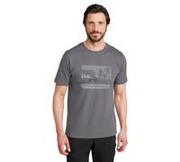 Mountain Warehouse Ocean Drive Mens T-Shirt - Breathable & Lightweight Cotton Tee Shirt with UV Protect - for Spring Summer, Outdoors & Holiday Dark Grey XL