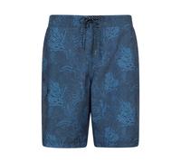 Mountain Warehouse 'Ocean' Printed Mens Boardshorts with Two Side Pockets Quick Drying Swim Shorts Navy - Size 2XL