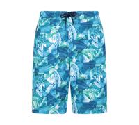Mountain Warehouse 'Ocean' Printed Mens Boardshorts with Two Side Pockets Quick Drying Swim Shorts Teal - Size 2XS