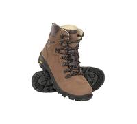 Mountain Warehouse Odyssey Waterproof Boots - IsoDry Mens Shoes, Breathable, Nubuck Leather Hiking Footwear, EVA Cushioned -Best for Spring Summer, Camping, Travelling Brown Adult Shoe Size 9.5