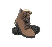 Mountain Warehouse Odyssey Waterproof Boots - IsoDry Mens Shoes, Breathable, Nubuck Leather Hiking Footwear, EVA Cushioned -Best for Spring Summer, Camping, Travelling Light Brown Adult Shoe Size 7