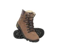 Mountain Warehouse Odyssey Waterproof Boots - IsoDry Mens Shoes, Breathable, Nubuck Leather Hiking Footwear, EVA Cushioned -Best for Spring Summer, Camping, Travelling Brown Adult Shoe Size 10