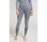 Mountain Warehouse 'Off Piste' Womens Pants Quick Dry Seamless Winter Trousers Light Grey Polyamide - Size Medium