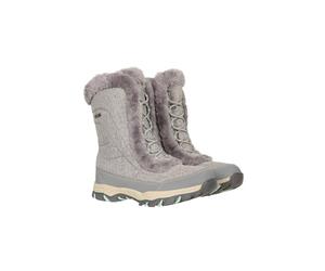 Mountain Warehouse Ohio Womens Snow Boots - Snow Proof Ladies Faux Fur Shoes, Thermal Tested -20 °C, IsoTherm - Winter Skiing, Winter Sports, Walking Mint - Unicorn Adult Shoe Size 8