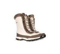Mountain Warehouse Ohio Womens Snow Boots - Snow Proof Ladies Faux Fur Shoes, Thermal Tested -20 °C, IsoTherm - Winter Skiing, Winter Sports, Walking Beige Adult Shoe Size 8