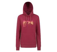 Mountain Warehouse Ombre Mountains Womens Hoodie - Burgundy - Burgundy - Size: 6