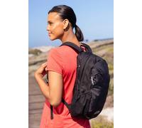 Mountain Warehouse Onyx 15L Backpack - Hydration compatible, Reflective Details Outdoor Rucksack Black One Size