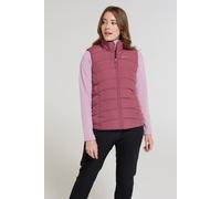 Mountain Warehouse Opal Womens Padded Gilet - Lightweight Body Warmer, Water Resistant Sleeveless Jacket with Front Pockets - Light Rain, Autumn, Winter Pink Women's Size 20
