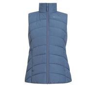 Mountain Warehouse Opal Womens Padded Gilet - Lightweight Body Warmer, Water Resistant Sleeveless Jacket with Front Pockets - Light Rain, Autumn, Winter Blue Women's Size 12