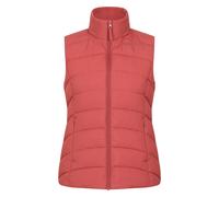 Mountain Warehouse Opal Womens Padded Gilet - Lightweight Body Warmer, Water Resistant Sleeveless Jacket with Front Pockets - Light Rain, Spring Summer Burnt Orange Women's Size 8