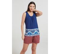 Mountain Warehouse 'orchid' Lightweight Breathable Casual Round Neck Printed Cotton Vest In Midnight Midnight 6