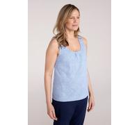 Mountain Warehouse 'orchid' Lightweight Breathable Casual Round Neck Printed Cotton Vest In Pale Blue Pale Blue 4