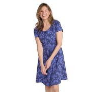 Mountain Warehouse Orchid Patterned Womens UV Dress - UPF40 Beach Dress, Lightweight Ladies Dress, Pockets, Durable Day Dress - for Spring Summer, Travelling, Poolside Blue Women's Size 8