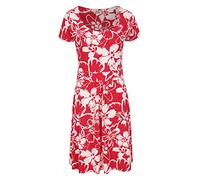 Mountain Warehouse Orchid Patterned Women's UV Dress - UPF40 Beach, Lightweight With Pockets, Durable for Spring Summer, Travelling, Poolside - Red Size 18
