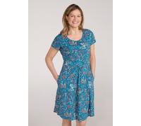 Mountain Warehouse Orchid Patterned Womens UV Summer Dress with Side Pockets Holiday Beach Multicolour Cotton - Size 18 UK