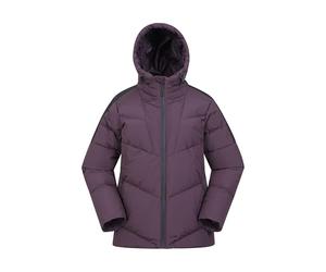 Mountain Warehouse Oslo Womens Extreme Down Padded Jacket - Cosy & Stylish Ladies Parka with Sleek Silhouette & Pockets - Autumn Winter, Camping & Outdoors Purple Women's Size 12