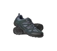 Mountain Warehouse Outdoor Mens Walking Shoes - Suede Mesh Upper Footwear, Cushioned EVA Footbed, Rubber Outsole -Spring Summer, Hiking, Camping, Travelling Navy Adult Shoe Size 12