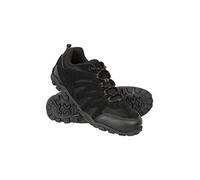 Mountain Warehouse Outdoor Womens Hiking Shoes - Suede & Mesh Upper, Mesh Lined Trainers - for Spring Summer, Hiking, Walking & Outdoors Black Adult Shoe Size 5