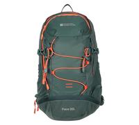 Mountain Warehouse Pace 20L Rucksack - Hydration Compatible Backpack, Airflow Back System Rucksack, Packaway Rain Cover - Bag for Travelling, Hiking, Camping Dark Green