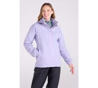 Mountain Warehouse Pakka Womens Waterproof Packable Jacket - Foldaway Hood Jacket, Ladies Coat, Lightweight Rain Jacket - For Spring Summer, Walking, Travelling Lilac Women's Size 12