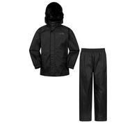 Mountain Warehouse Pakka Kids Jacket & Overtrousers | Boys & Girls Waterproof Splash Pants & Rain Coat, Easy to Pack Packaway Hood & Convenient Front Pockets for Wet Weather Walks