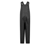 Mountain Warehouse Pakka Kids Waterproof Dungarees - Overtrousers with Taped Seams & Packaway Bag, Boys & Girls - Autumn Winter Wet Weather, Walking, Outdoors & Camping Black Kids Size 3-4 Years