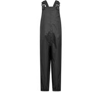 Mountain Warehouse Pakka Kids Waterproof Dungarees - Overtrousers with Taped Seams & Packaway Bag, Boys & Girls - Autumn Winter Wet Weather, Walking, Outdoors & Camping Black Kids Size 2-3 Years