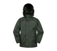 Mountain Warehouse Pakka Kids Waterproof Jacket - Wind Resistant, Lightweight,Breathable Rain Coat for Girls & Boys, Packaway Bag - For Rain, Autumn, Winter Khaki Teen Size 13 Years