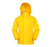 Mountain Warehouse Pakka Kids Waterproof Jacket - Wind Resistant, Lightweight,Breathable Rain Coat for Girls & Boys, Packaway Bag - For Rain, Spring Summer Yellow Kids Size 9-10 Years
