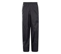 Mountain Warehouse Pakka Kids Waterproof Over Trousers - Taped Seams Rain Pants, Lightweight, Rip-Stop, Packaway Bag - for Autumn Winter, Walking, Travelling Black Kids Size 3-4 Years