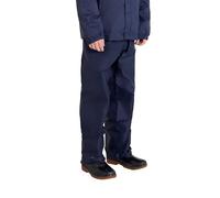 Mountain Warehouse Pakka Kids Waterproof Over Trousers - Taped Seams Rain Pants, Lightweight, Rip-Stop, Packaway Bag - for Autumn Winter, Walking, Travelling Navy Kids Size 9-10 Years