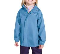 Mountain Warehouse Pakka Kids Waterproof Jacket - Wind Resistant, Lightweight,Breathable Rain Coat for Girls & Boys, Packaway Bag - For Rain, Spring Summer Blue Teen Size 13 Years