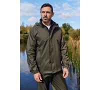 Mountain Warehouse Pakka Mens Waterproof Jacket - Green - Green - Size: S