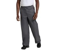 Mountain Warehouse Pakka Mens Waterproof Rain Overtrousers - Packable & Quick Dry Pants with Taped Seams & Adjustable Ankle Opening - Spring Summer, Outdoors Grey 2XL