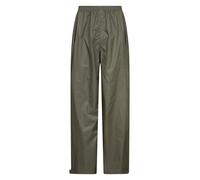 Mountain Warehouse Pakka Mens Waterproof Rain Overtrousers - Packable & Quick Dry Pants with Taped Seams & Adjustable Ankle Opening - for Spring Summer, & Outdoors Khaki M