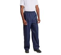 Mountain Warehouse Pakka Mens Waterproof Rain Overtrousers - Packable & Quick Dry Pants with Taped Seams & Adjustable Ankle Opening - for Spring Summer, & Outdoors Navy XS